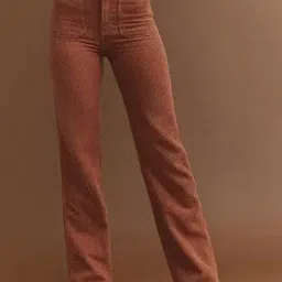 Errabelly Women Relaxed Fit Mid - Rise Parallel Trousers-image-1