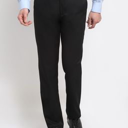 Cantabil Men Black Original Pure Cotton Trousers-picture-44
