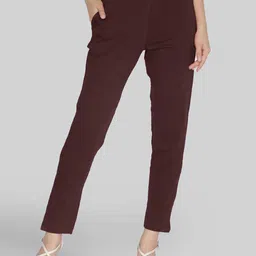 LYRA Women Original Mid-Rise Cigarette Trousers-image-83