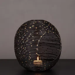 Aura Black & Yellow Candle Holder image 1