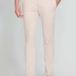 Arrow Sport Men Slim Fit Solid Low Rise Twill Trousers-image-70