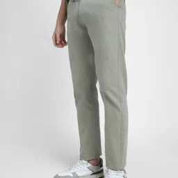 Dennis Lingo Men Slim Fit Mid-Rise Plain Chinos Trousers-image-7