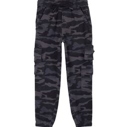 Gini and Jony Boys Camouflage Printed Mid Rise Cotton Cargo Joggers-picture-40