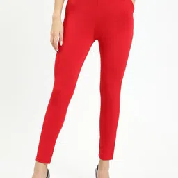 BAESD Women Slim Fit Wrinkle Free Pleated Trousers-image-87