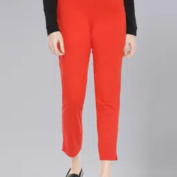 Dollar Missy Women High-Rise Relaxed Tapered Fit Wrinkle Free Trousers-picture-17