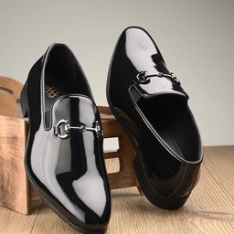 House of Pataudi Men Buckled Formal Loafers-picture-29