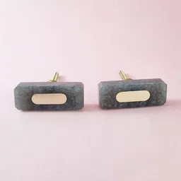 Folkstorys Verdant 2-Pieces Black Marble Drawer Knobs-picture-18
