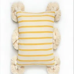 THROWPILLOW Yellow & White Striped Square Cushion Covers-picture-15