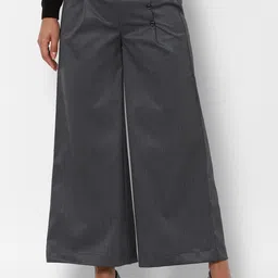 Allen Solly Woman Women Grey Pleated Trousers-image-58