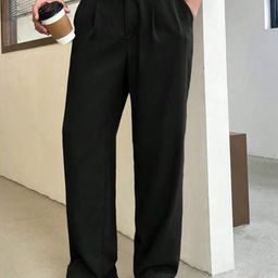 Next One Men Smart Loose Fit Easy Wash Pleated Trousers-picture-10