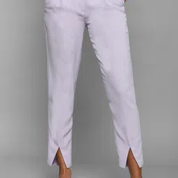 Allen Solly Woman Slim Fit Front Slits Pleated Trouser-image-27