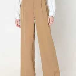 Vero Moda Women Straight Fit Pleated Trousers-image-32