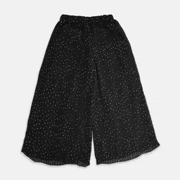 Pantaloons Junior Girls Black Floral Printed Culottes Trousers-picture-16