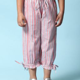 Biba Girls Off White Striped Relaxed Culottes Trousers-picture-43