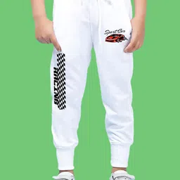 NUSYL Boys Graphic Printed Cotton Joggers image 1