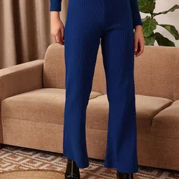 STREET 9 Women Relaxed Mid-Rise Bootcut Trousers-image-12