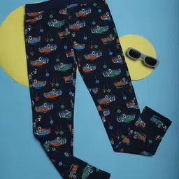 NEUDIS Girls Conversational Printed Relaxed Cotton Trousers-image-51