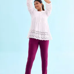 Go Colors Women Relaxed Cropped Trousers image 1