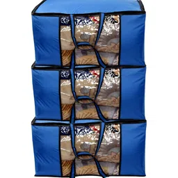 Stylista Blue & Black 3 Pieces Water Resistant Sweater Bag Organisers-image-23