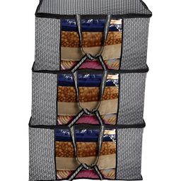 Stylista Grey & Black 3Pcs Printed Water Resistant Multi-Utility Organisers-picture-28