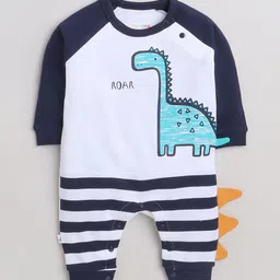 BUMZEE Infant Boys Printed Pure Cotton Romper image 4