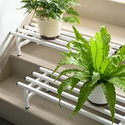 UGAOO White 2-pcs Metal Planter Stand-picture-9