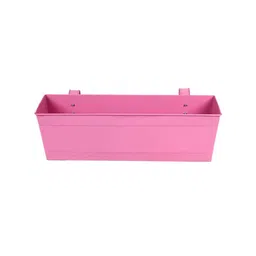 TRUSTBASKET Pink Railing Hanging Metal Planter image 3