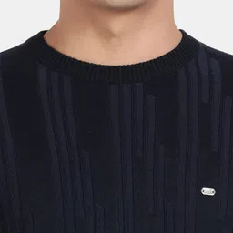 t-base Striped Ribbed Cotton Pullover image 3