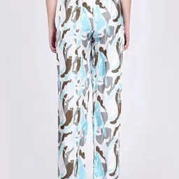 First Resort by Ramola Bachchan Women Abstract Printed Comfort Trousers image 3