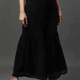 elleven Women Flared Geometric Embellished Sharara image 2