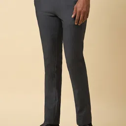 Allen Solly Men Textured Slim Fit Formal Trousers image 2