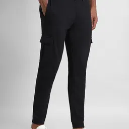 SIMON CARTER LONDON Men Slim Fit Cotton Joggers Trousers image 5