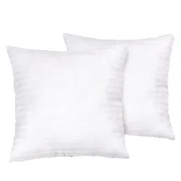 Clasiko Set Of 2 White Striped Cushion Fillers image 5