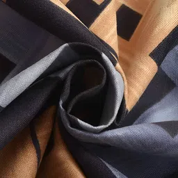 Innovative Edge Grey Geometric 160 TC Cotton Fitted King Bedsheet & 2 Pillow Covers image 2