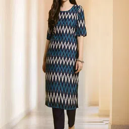 7Threads Women Ethnic Motifs Printed Regular Kurta with Trousers image 2