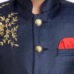 BAESD Boys Mandarin Collar Blazer & Pant Suit image 2