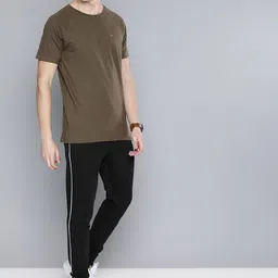 Harvard Men Black Solid Joggers image 2