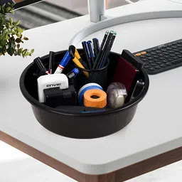 Kuber Industries Black Set of 4 Regular Desk Organiser Organisers image 2