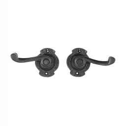 Two Moustaches Pack of 2 Black Door Lever image 4