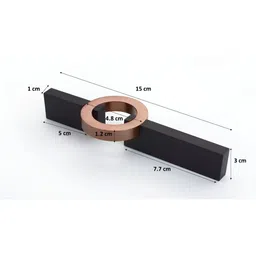 Rab Black & Copper-Coloured Zinc Cabinet/Drawer Handle image 2