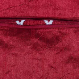 INDHOME LIFE Red & Beige Set of 6 Embroidered Square Cushion Covers image 2