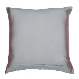 ZEBA Grey & Gold Toned 2 Pieces Ethnic Embroidered Square Cushion Covers image 2