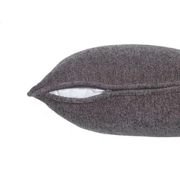 MASPAR Grey Solid 310 GSM Square Cushion Covers image 2