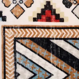 SANSKRUTIHOMES White & Black Geometric Velvet Square Cushion Covers image 4