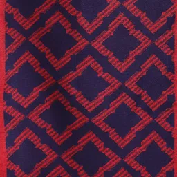 Calvadoss Men Navy Blue & Red Self-Design Muffler image 2