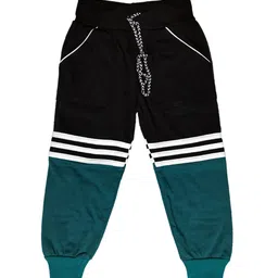 BAESD Kids Pack Of 3 Coloblocked Pure Cotton Joggers image 5