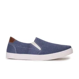 Bata Men Blue Slip-On Casual Sneakers image 3