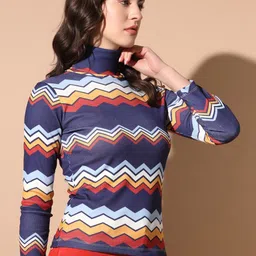 BAESD Striped Turtle Neck Pullover image 2