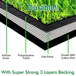 LUXEHOME INTERNATIONAL Green Artificial Grass UV Resistant Floor Runner image 5