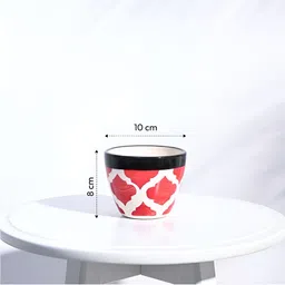 UGAOO Red Printed Ceramic Pot image 5